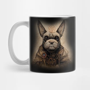 French Bulldog Surreal Steampunk Artwork, Dog Lover Mug